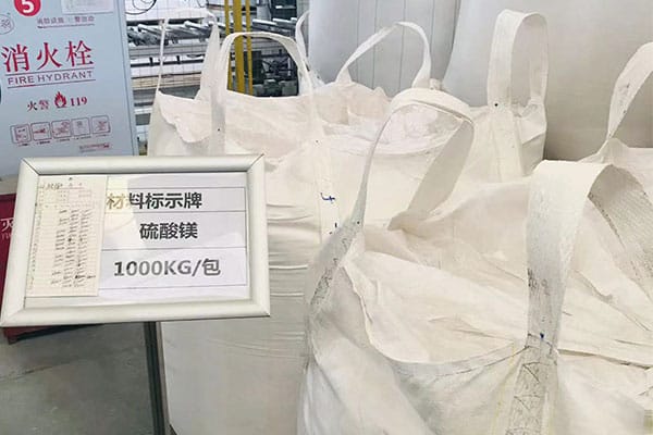 magnesium sulfate materials for mgo board