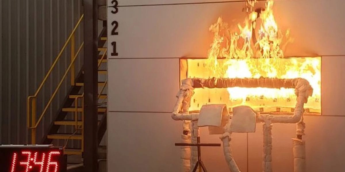 Magnesium sulfate boards fire rating