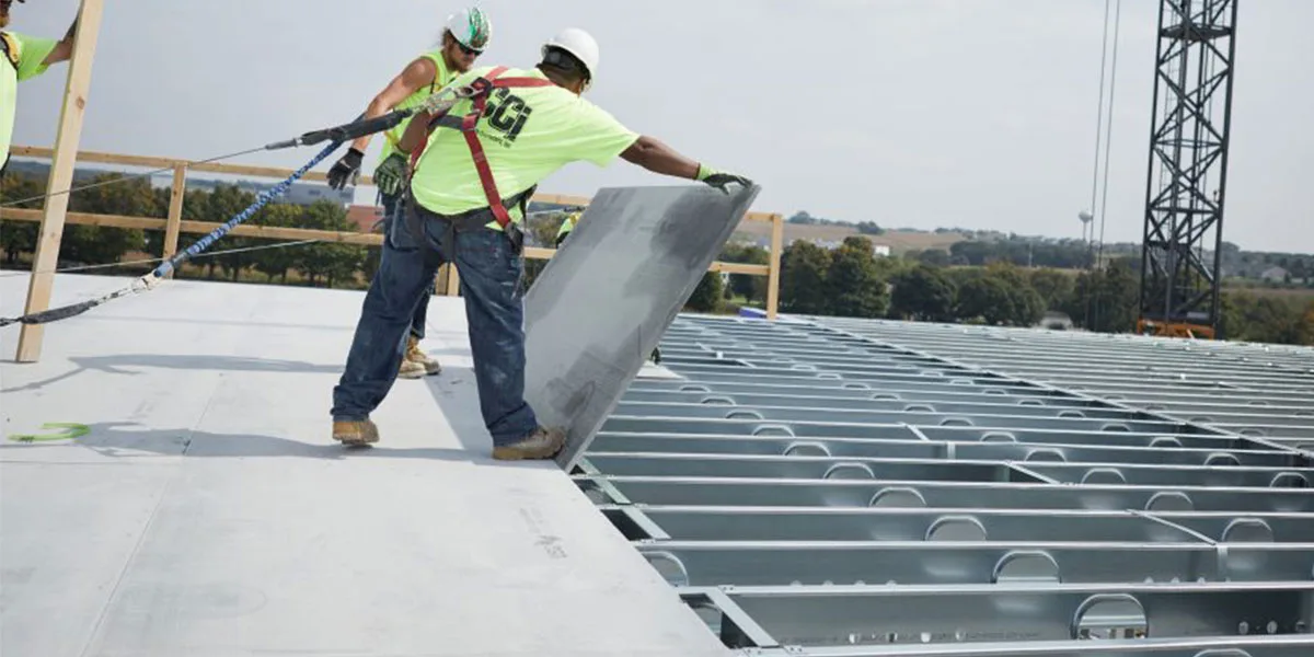 Instalación de placas de óxido de magnesio