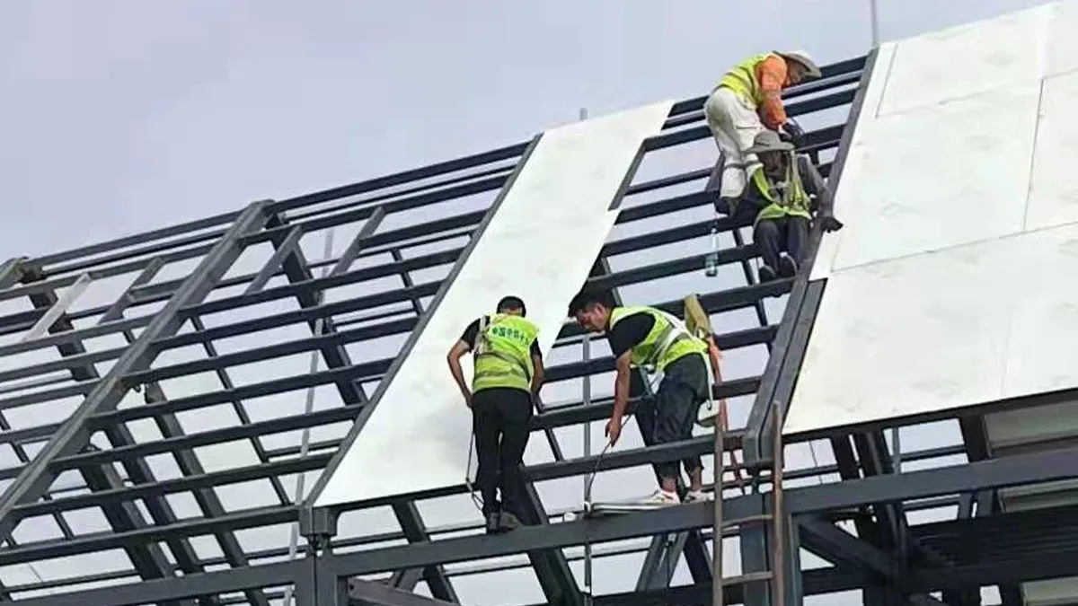 Panel de óxido de magnesio para aislamiento de paredes exteriores