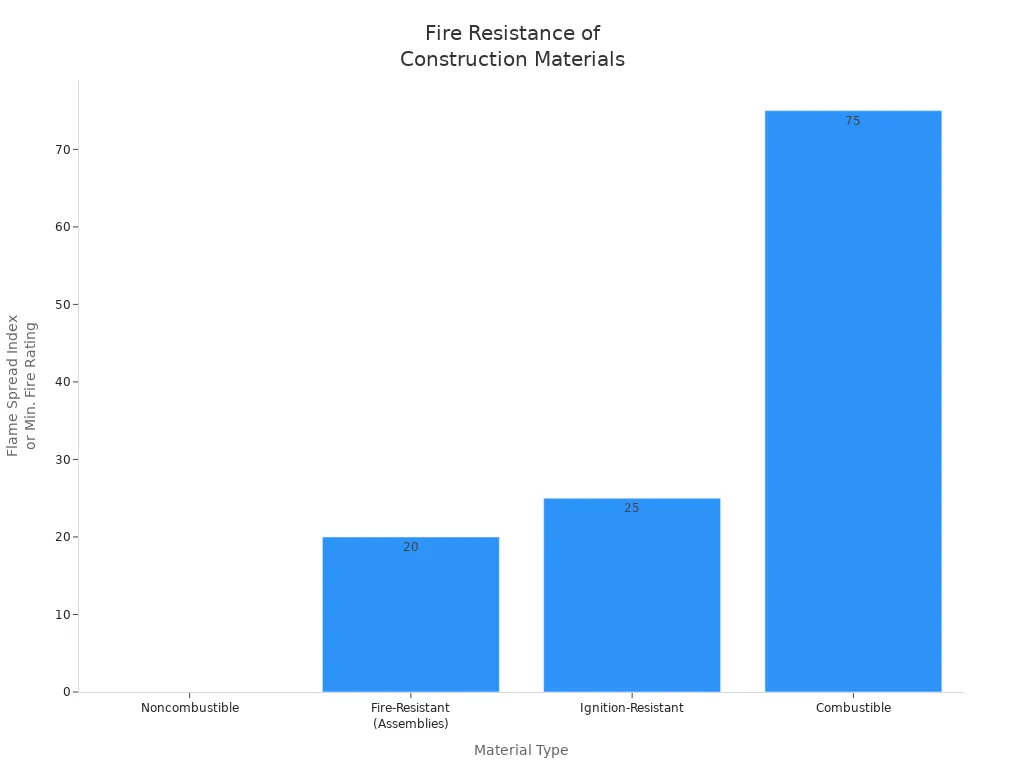 Fire Resistance of Construction Materials