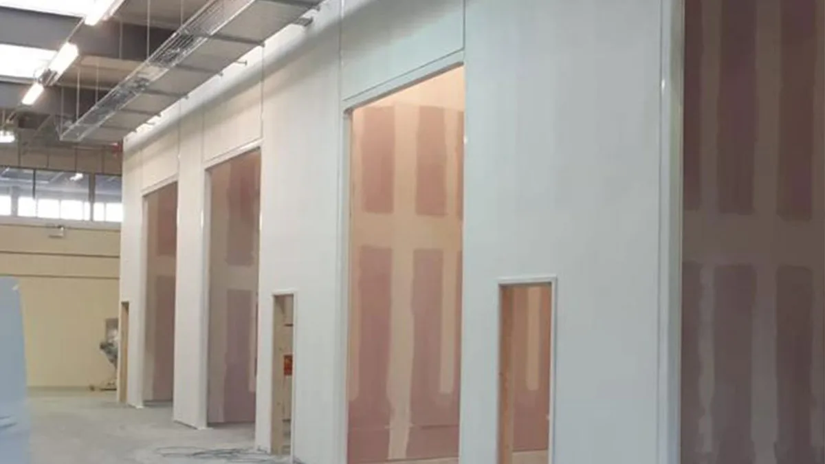 Panneaux muraux résistants au feu avec revêtement en MgO