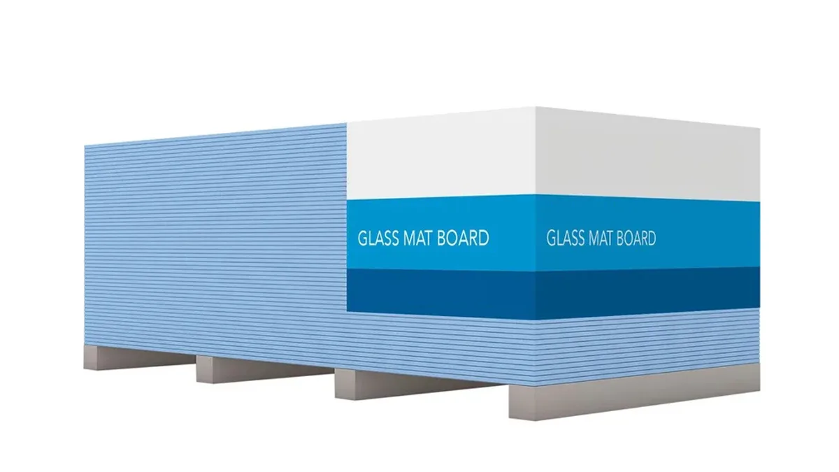 Glasmatten-Gipskartonplatten