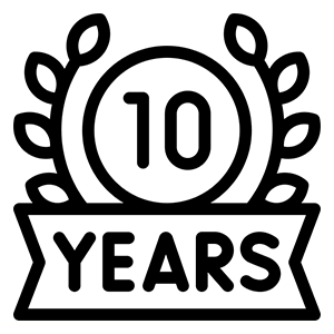 خبرة إنتاجية راسخة لمدة 10 سنوات